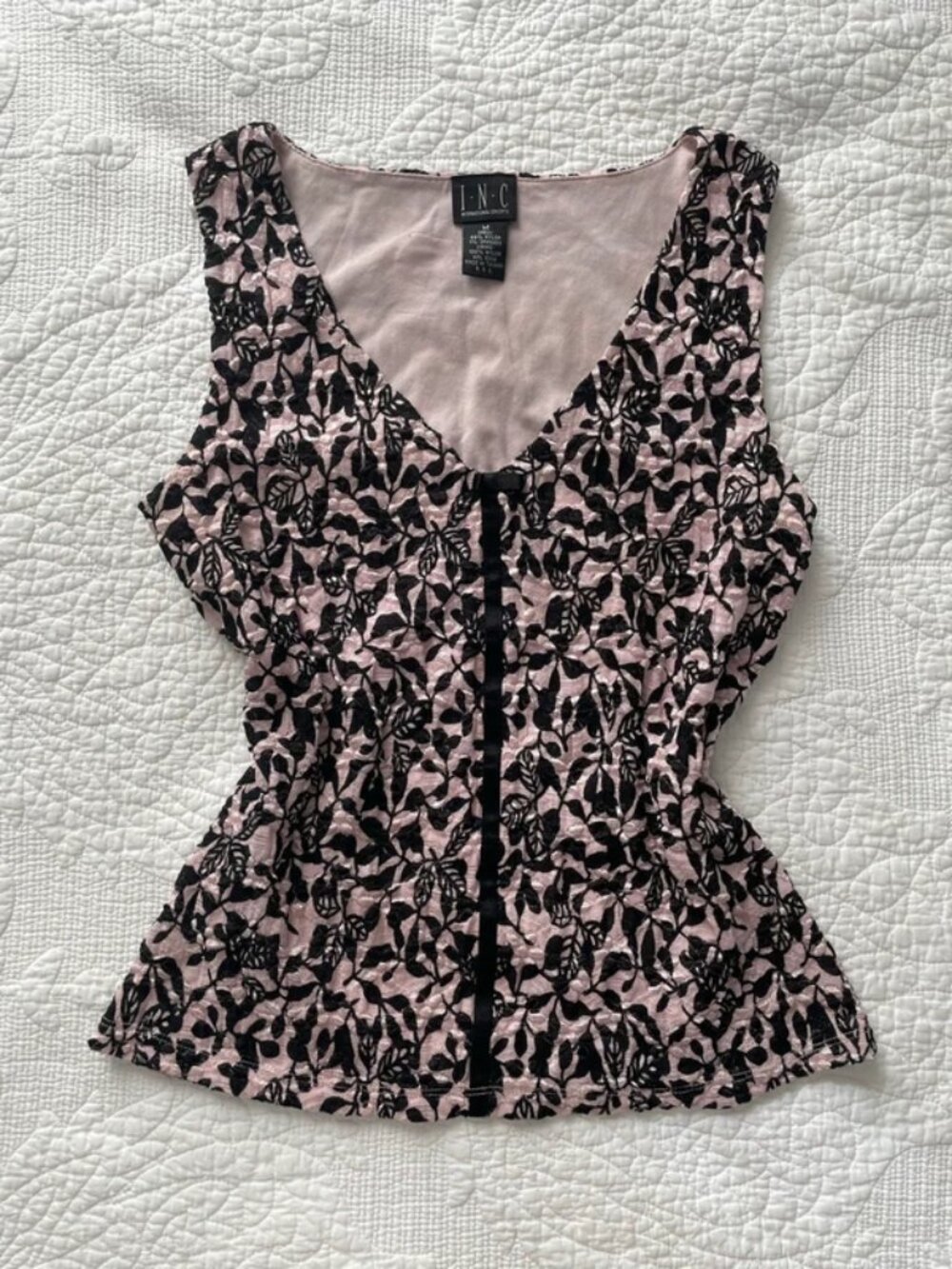 Pink and Black Inc Tank Top